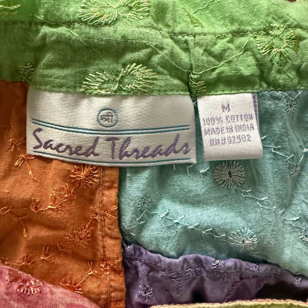 Sacred Threads Colorblock Patchwork Embroidered B… - image 5